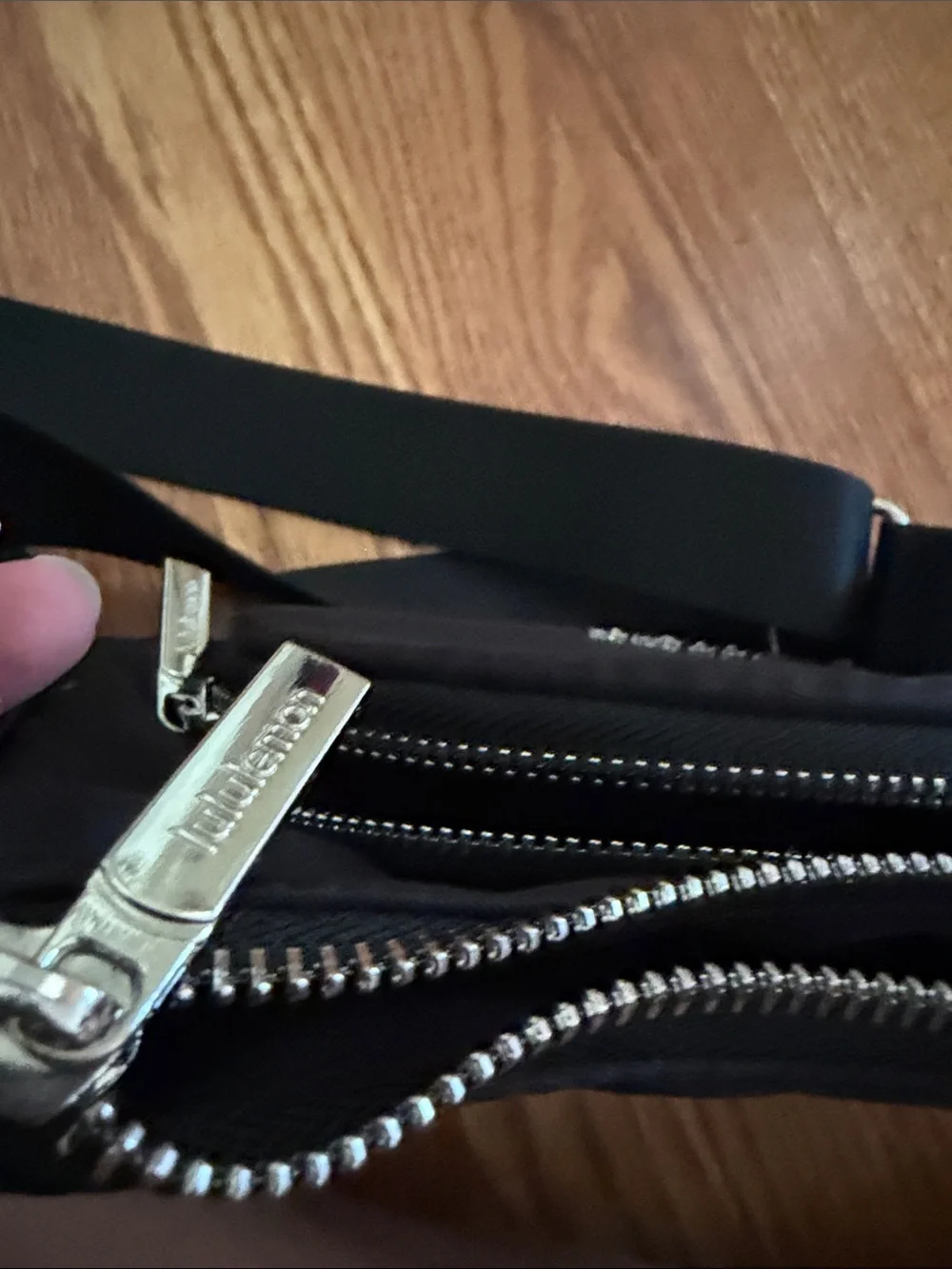 lululemon athletica Black Compact Messenger Crossbody
